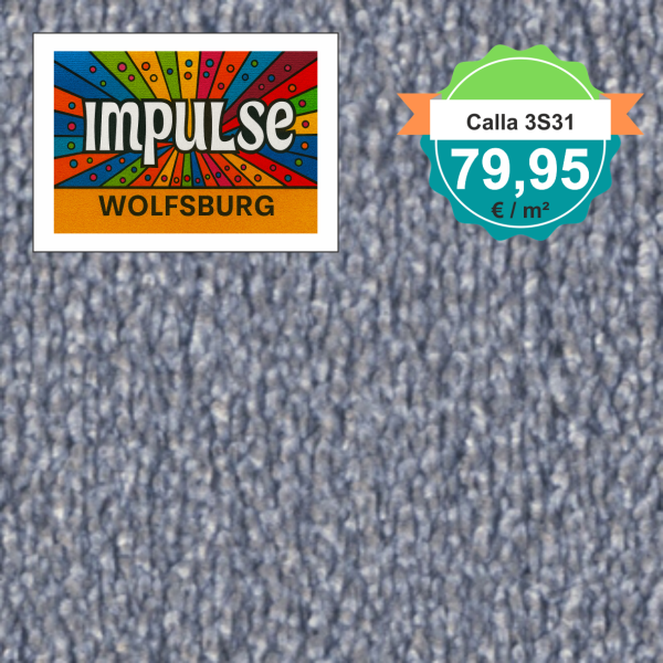 Vorwerk Calla Teppichboden – Farbe 3S31 hellblau – Produktbild